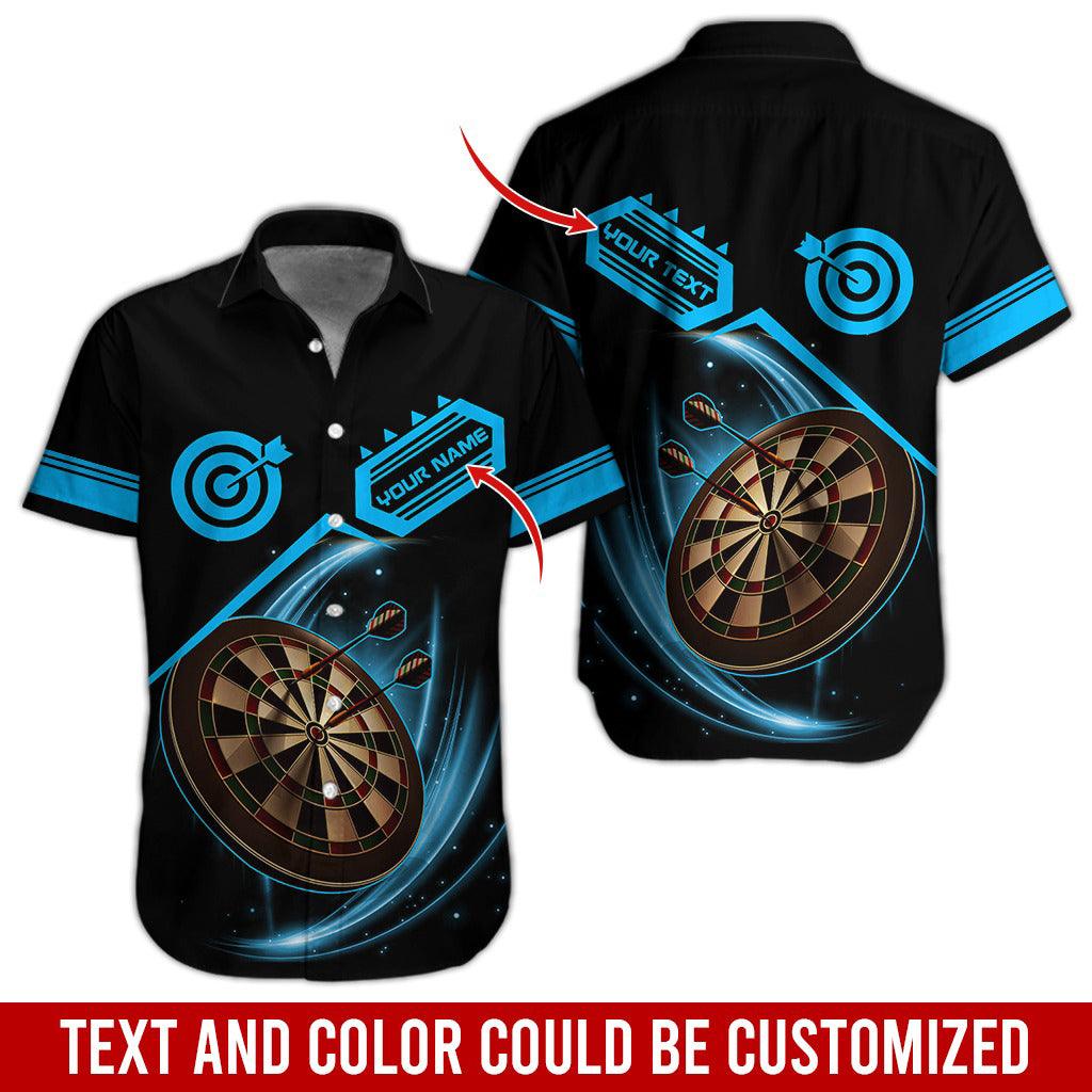 Darts Hawaiian Shirt Custom Name, Darts Team Personalized Aloha Hawaiian Shirts - Gift For Friend, Family - Amzanimalsgift