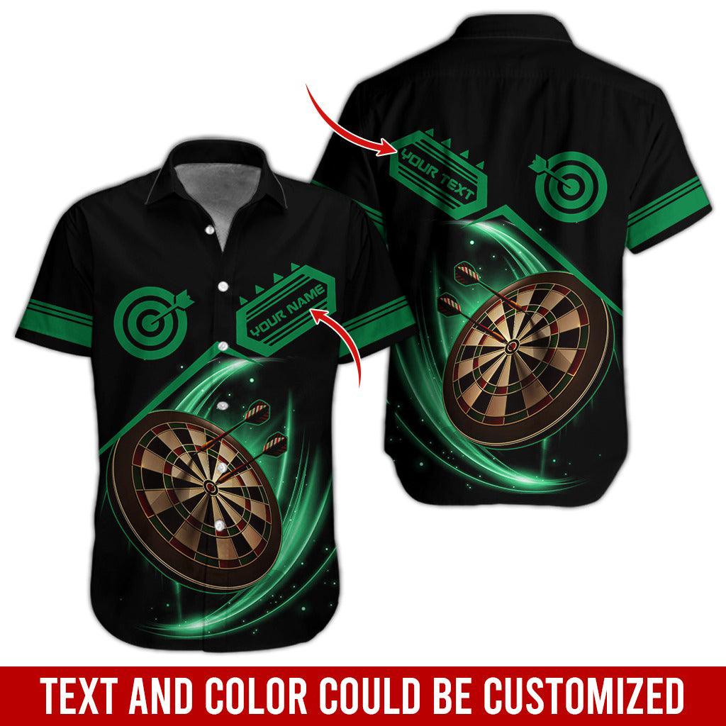 Darts Hawaiian Shirt Custom Name, Darts Team Personalized Aloha Hawaiian Shirts - Gift For Friend, Family - Amzanimalsgift