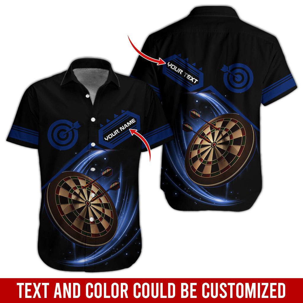 Darts Hawaiian Shirt Custom Name, Darts Team Personalized Aloha Hawaiian Shirts - Gift For Friend, Family - Amzanimalsgift