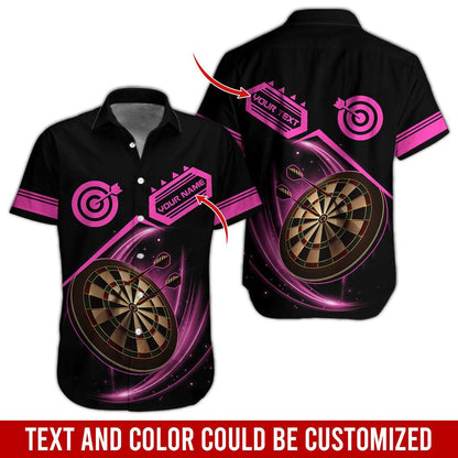 Darts Hawaiian Shirt Custom Name, Darts Team Personalized Aloha Hawaiian Shirts - Gift For Friend, Family - Amzanimalsgift