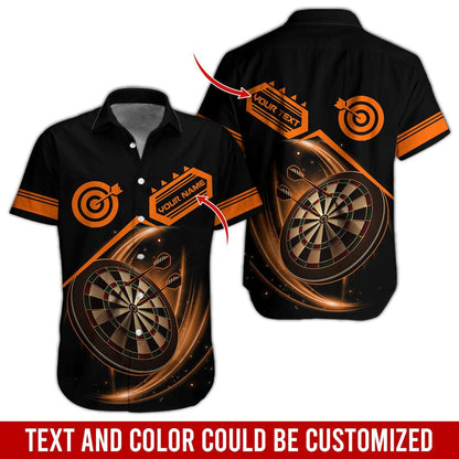 Darts Hawaiian Shirt Custom Name, Darts Team Personalized Aloha Hawaiian Shirts - Gift For Friend, Family - Amzanimalsgift