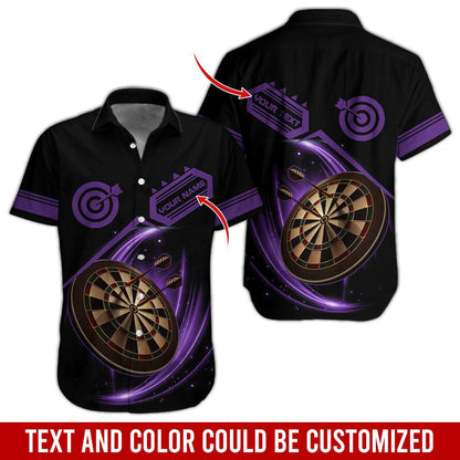 Darts Hawaiian Shirt Custom Name, Darts Team Personalized Aloha Hawaiian Shirts - Gift For Friend, Family - Amzanimalsgift