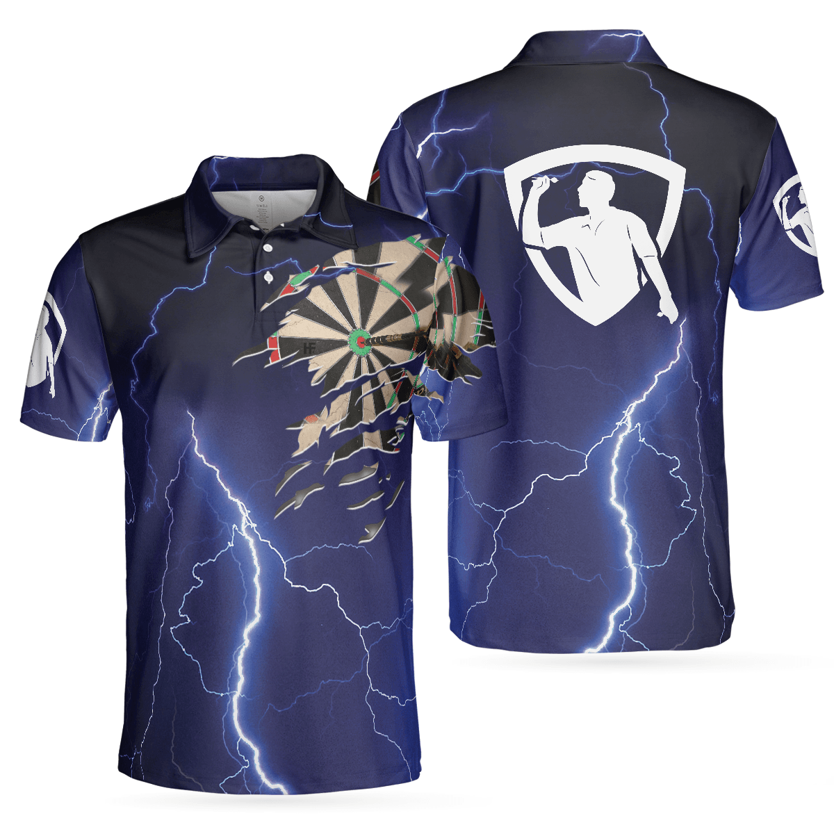 Darts Polo Shirt Darts Shirt For Men, Best Gift For Darts Player, Darts Polo Shirt For Hot Weather, Best Gift For Men Darts - Amzanimalsgift