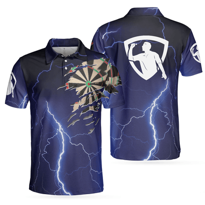 Darts Polo Shirt Darts Shirt For Men, Best Gift For Darts Player, Darts Polo Shirt For Hot Weather, Best Gift For Men Darts - Amzanimalsgift