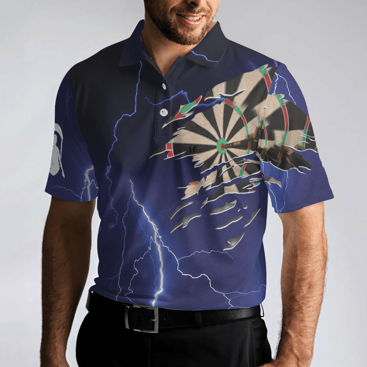 Darts Polo Shirt Darts Shirt For Men, Best Gift For Darts Player, Darts Polo Shirt For Hot Weather, Best Gift For Men Darts - Amzanimalsgift