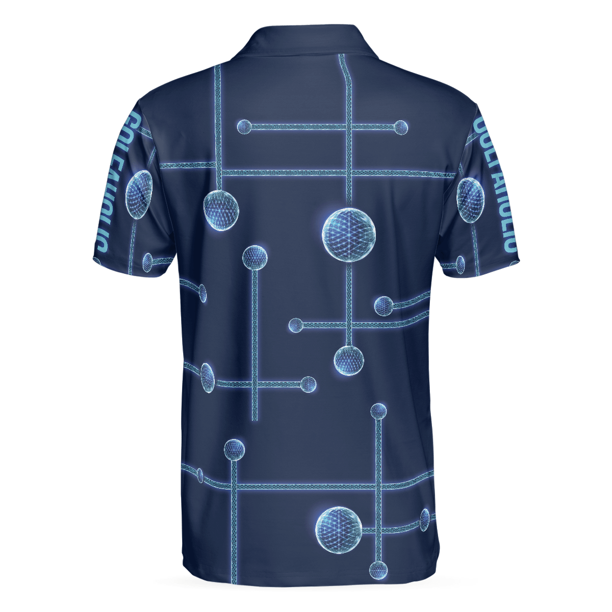 Digital Golf Men Polo Shirt, Golfaholic Geometric Golf Ball Low Poly Design Polo Shirt, Best Golf Shirt For Men, Best Gift For Golfers - Amzanimalsgift