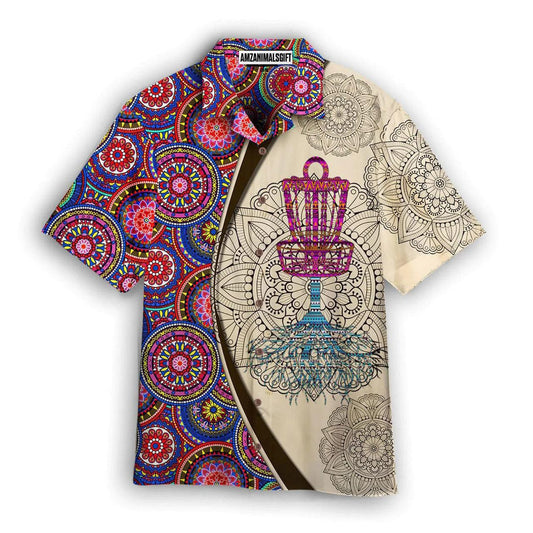 Disc Golf Hawaiian Shirt, Disc Golf Mandala Aloha Hawaiian Shirts For Men and Women - Gift For Friend, Family, Disc Golfer - Amzanimalsgift