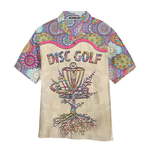 Disc Golf Hawaiian Shirt, Disc Golf Mandala Aloha Hawaiian Shirts For Men and Women - Gift For Friend, Family, Disc Golfer - Amzanimalsgift