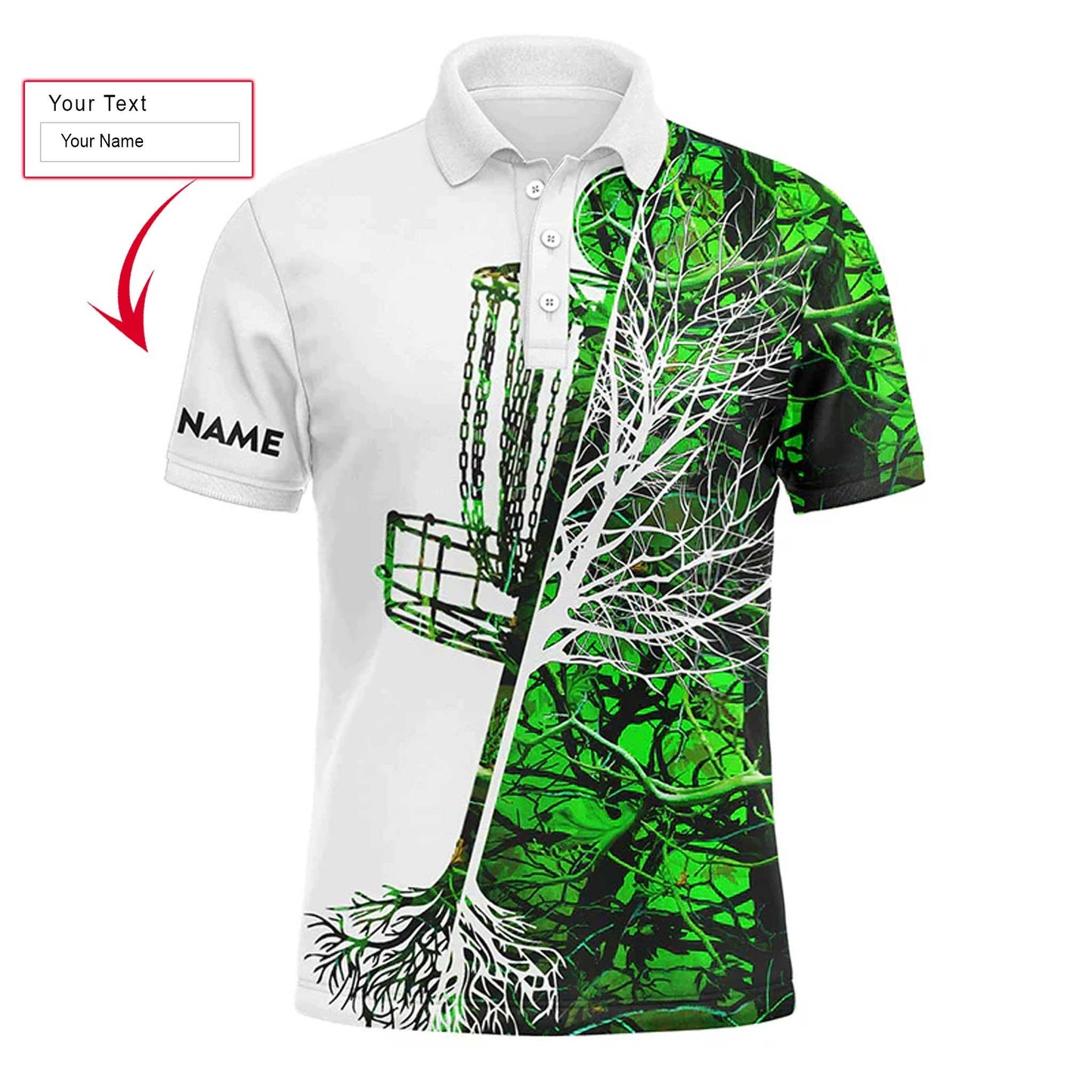 Disc Golf Men Polo Shirt, Custom Name Pink Camo Disc Golf Basket Apparel Men Polo Shirt - Personalized Sports Gift For Men, Husband, Golf Lover - Amzanimalsgift