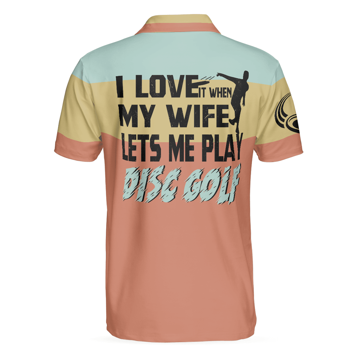 Disc Golf Men Polo Shirt, I Love It When My Wife Let Me Play Disc Golf Polo Shirt, Funny Disc Golf Shirt With Sayings, Best Disc Golf Gift For Men - Amzanimalsgift