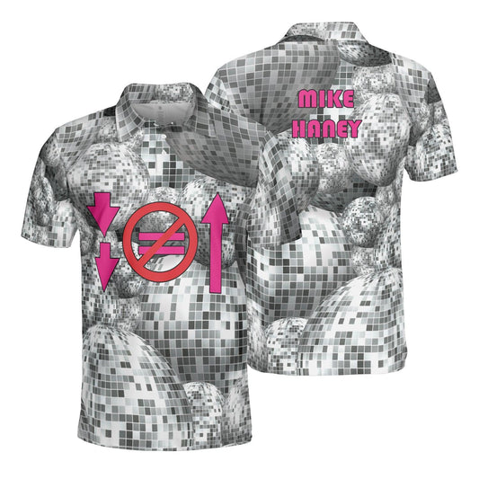 Disco Ball Pattern Polo Shirt, Personalized Short Sleeve Men Polo Shirt, Best Gift Ideas For Men, Polo Shirt Gift For Men - Amzanimalsgift