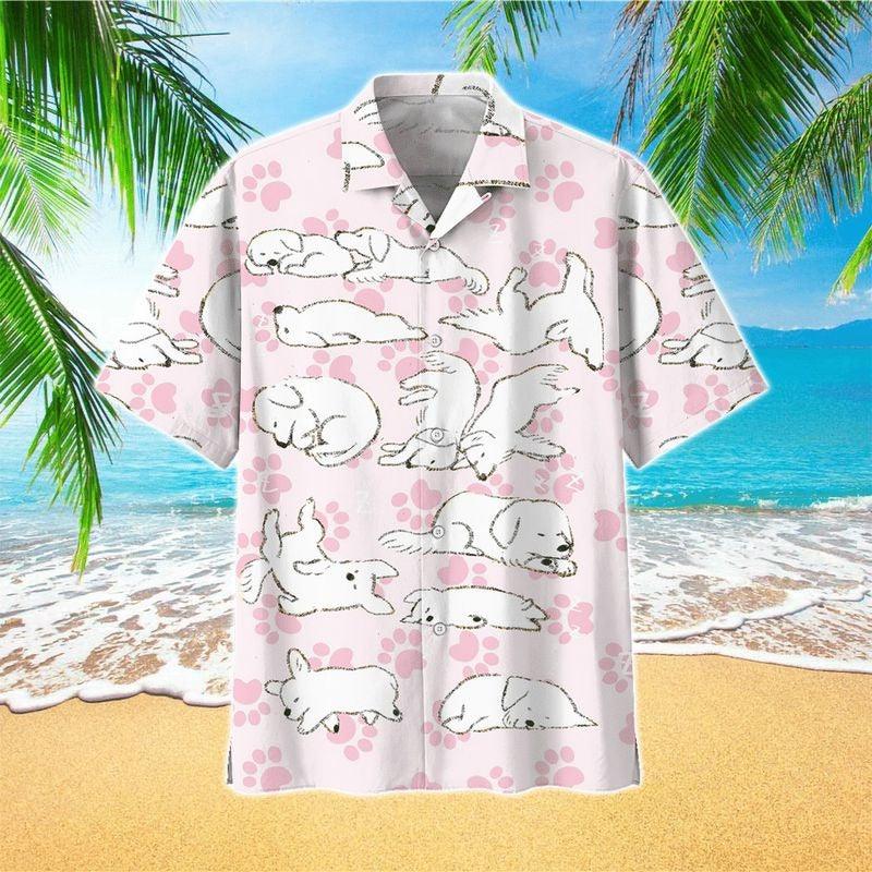 Dog Aloha Hawaiian Shirt - Golden Retriever Summer Hawaiian Shirt, Happy International Dog Shirt For Men & Women, Golden Retriever Lover - Amzanimalsgift