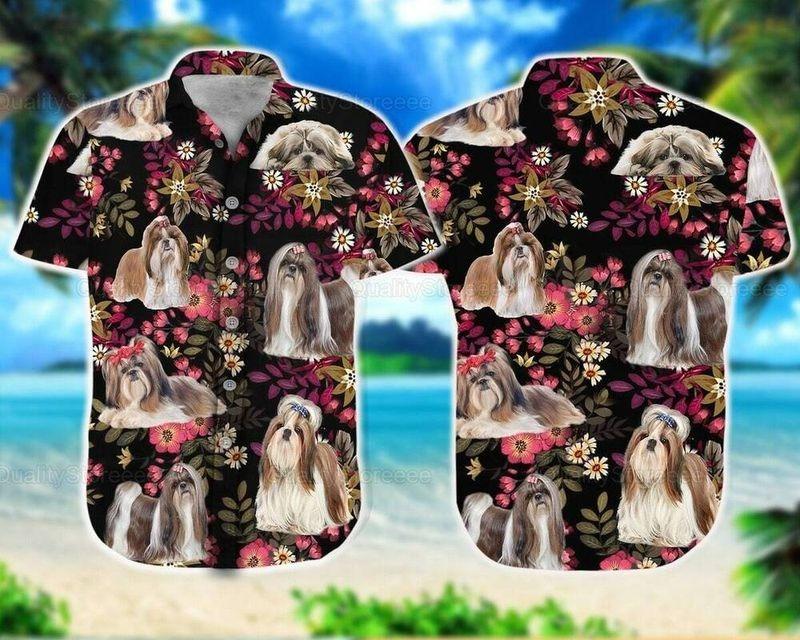 Dog Aloha Hawaiian Shirt - Shih Tzu Hawaiian Shirt, Tropical Pattern Hawaiian Shirt For Men & Women, Shih Tzu Lover - Amzanimalsgift