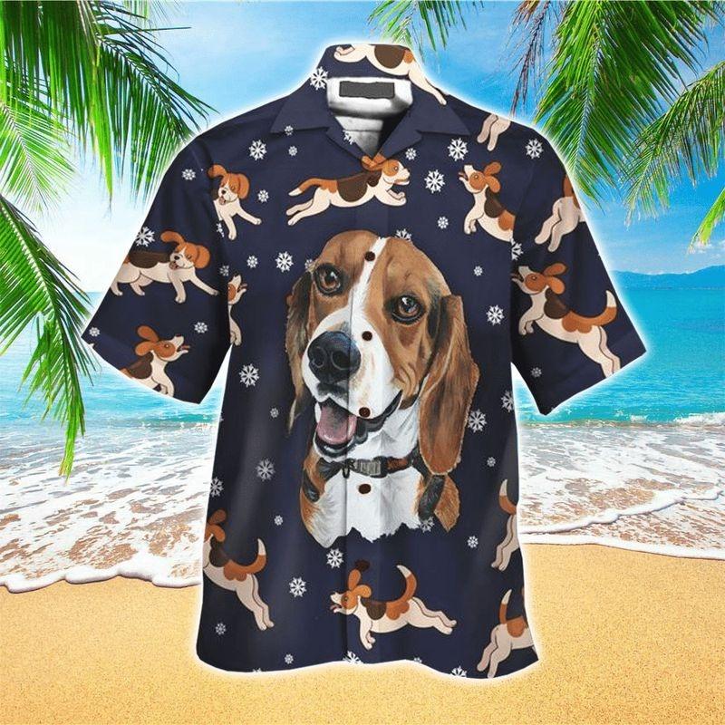 Dog Aloha Hawaiian Shirt - Smiling Beagle Dog Hawaiian Shirt, Happy International Dog Day Beagle Hawaiian Shirt For Men & Women, Beagle Lover - Amzanimalsgift