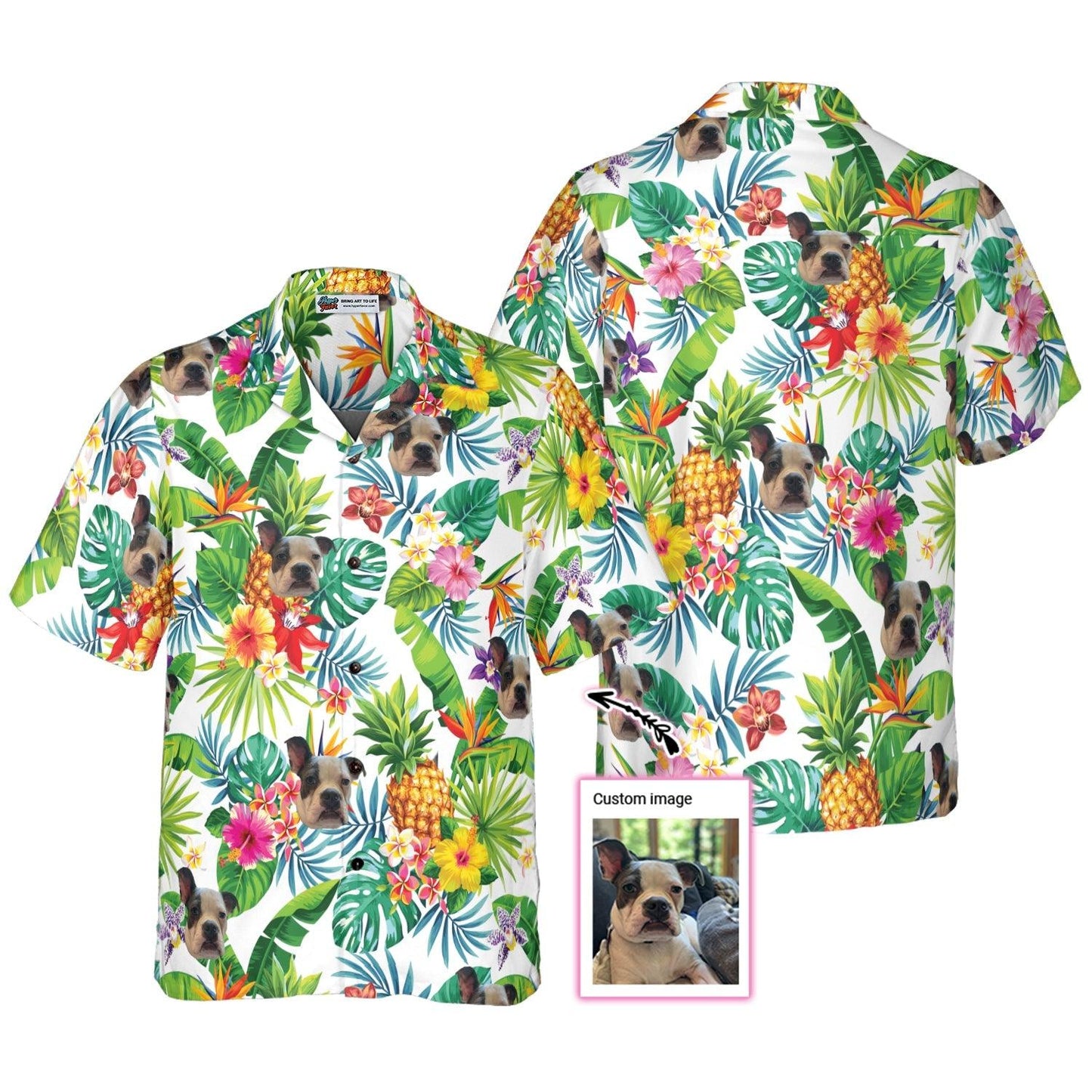 Dog Custom Aloha Hawaiian Shirt For Summer - Tropical Pineapple Personalized Hawaiian Shirt For Men Women, Gift For Dog Lovers, Pet Lovers - Amzanimalsgift