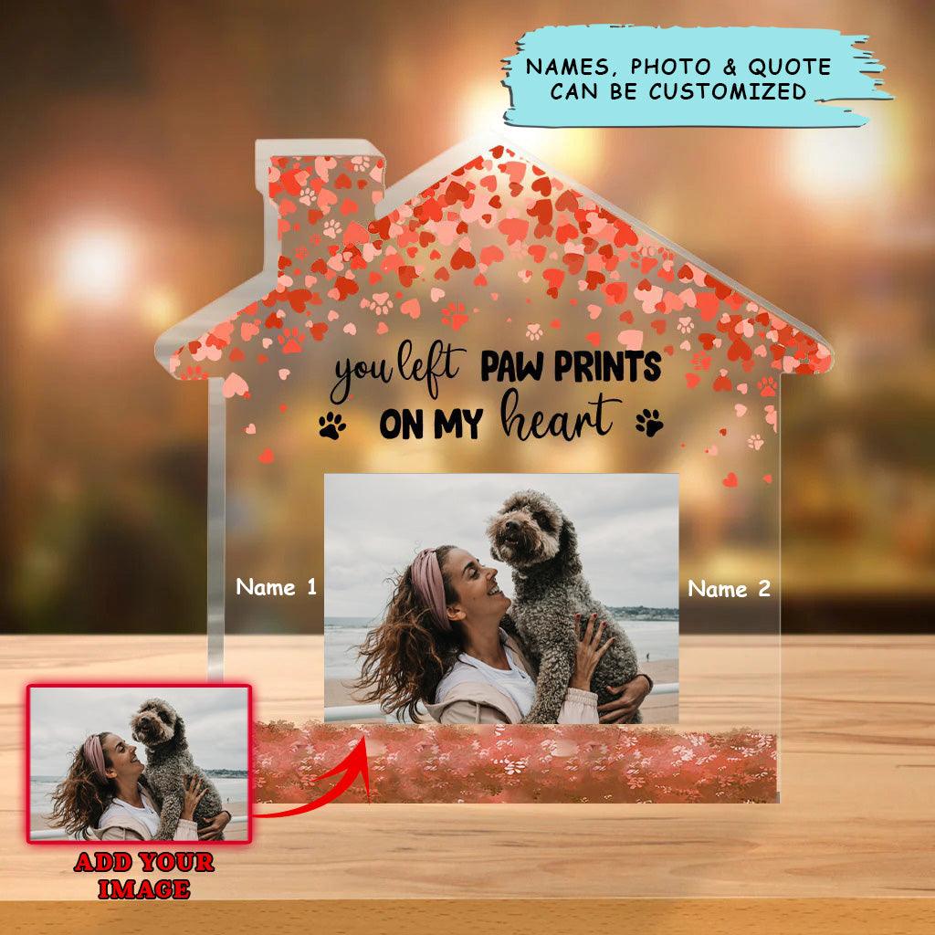 Dog Custom Shaped Acrylic Plaque - Personalized Dog Forever In My Heart Custom Shaped Acrylic Plaque - Perfect Gift For Dog Lover - Amzanimalsgift