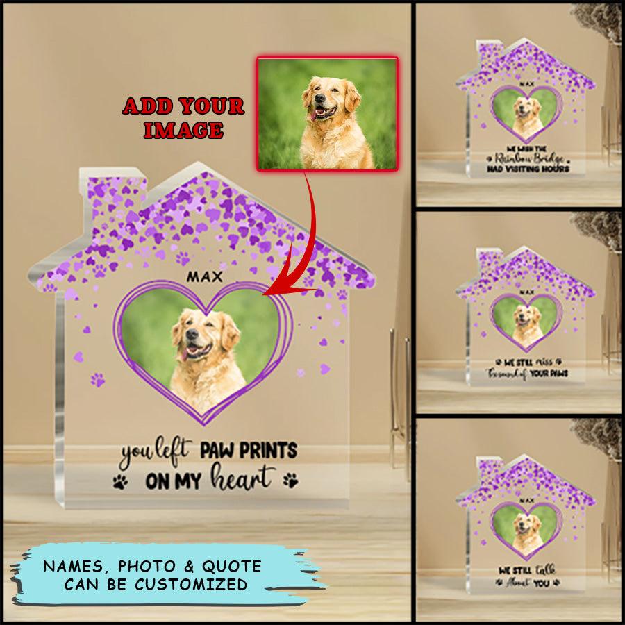 Dog Custom Shaped Acrylic Plaque - Personalized Dog Forever In My Heart Still Talk About You Custom Shaped Acrylic Plaque - Perfect Gift For Dog Lover - Amzanimalsgift