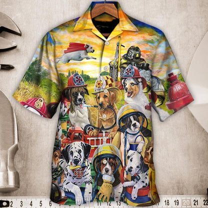 Dog Hawaiian Shirt, Dog Rescue Hero Helpers Aloha Hawaiian Shirt For Summer, Rescued Dog Is My Favorite Breed Hawaiian Shirt For Dog Lovers, Family - Amzanimalsgift