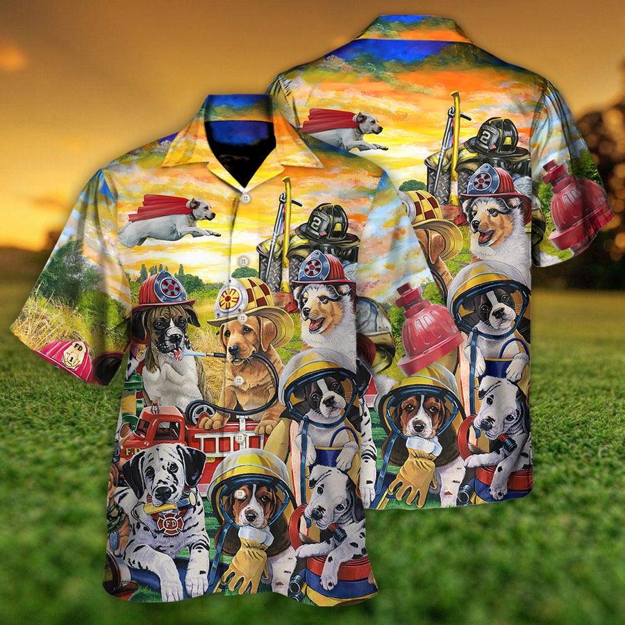 Dog Hawaiian Shirt, Dog Rescue Hero Helpers Aloha Hawaiian Shirt For Summer, Rescued Dog Is My Favorite Breed Hawaiian Shirt For Dog Lovers, Family - Amzanimalsgift