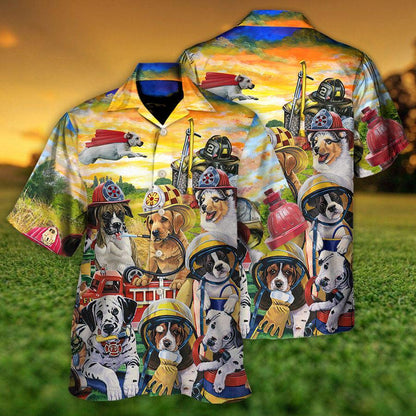 Dog Hawaiian Shirt, Dog Rescue Hero Helpers Aloha Hawaiian Shirt For Summer, Rescued Dog Is My Favorite Breed Hawaiian Shirt For Dog Lovers, Family - Amzanimalsgift