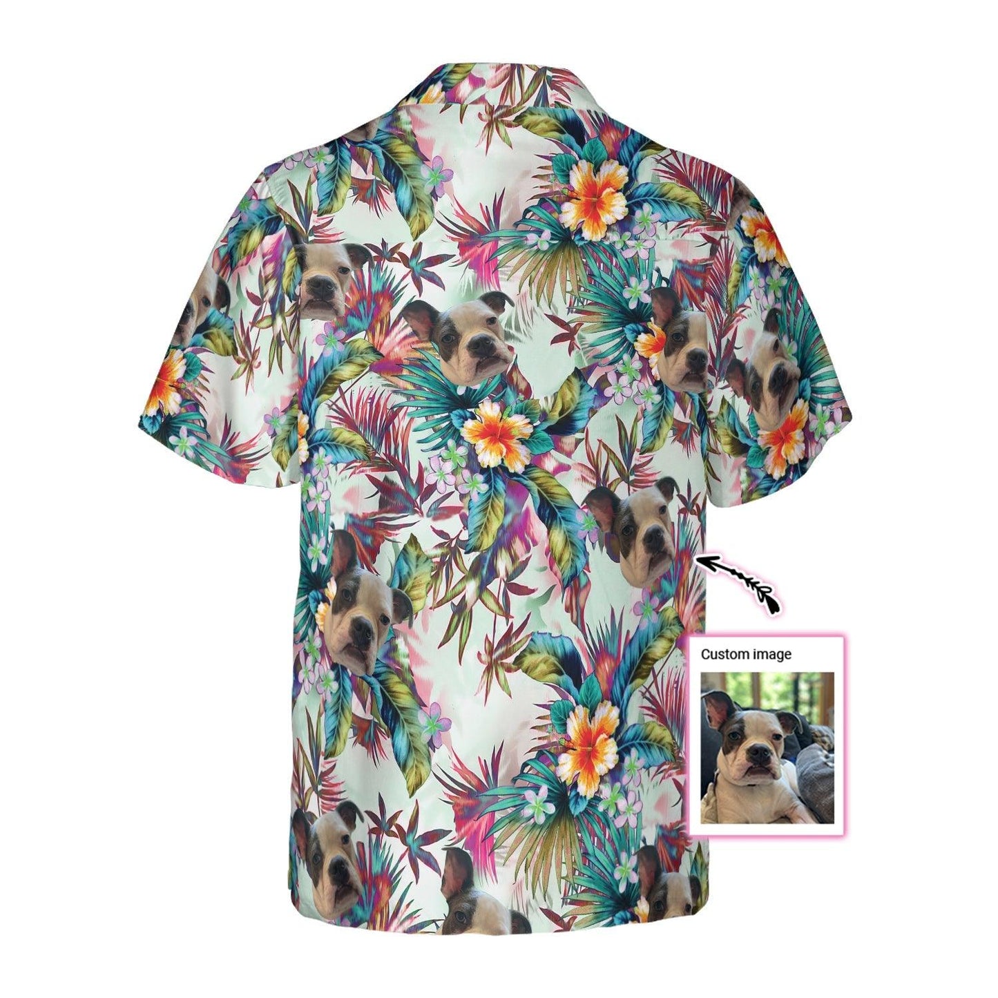 Dog Pet Custom Aloha Hawaiian Shirt For Summer - Dog With Tropical Flowers Personalized Hawaiian Shirt For Men Women - Gift For Dog Lovers, Pet Lovers - Amzanimalsgift