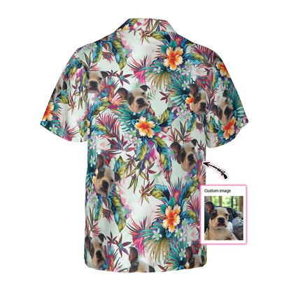 Dog Pet Custom Aloha Hawaiian Shirt For Summer - Dog With Tropical Flowers Personalized Hawaiian Shirt For Men Women - Gift For Dog Lovers, Pet Lovers - Amzanimalsgift