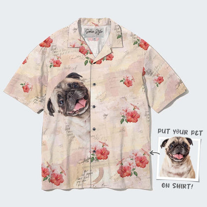 Dogs Custom Aloha Hawaii Shirt - Custom Photo Pet Personalized Hawaiian Shirt For Summer - Perfect Gift For Dog Lovers, Friend, Family - Amzanimalsgift