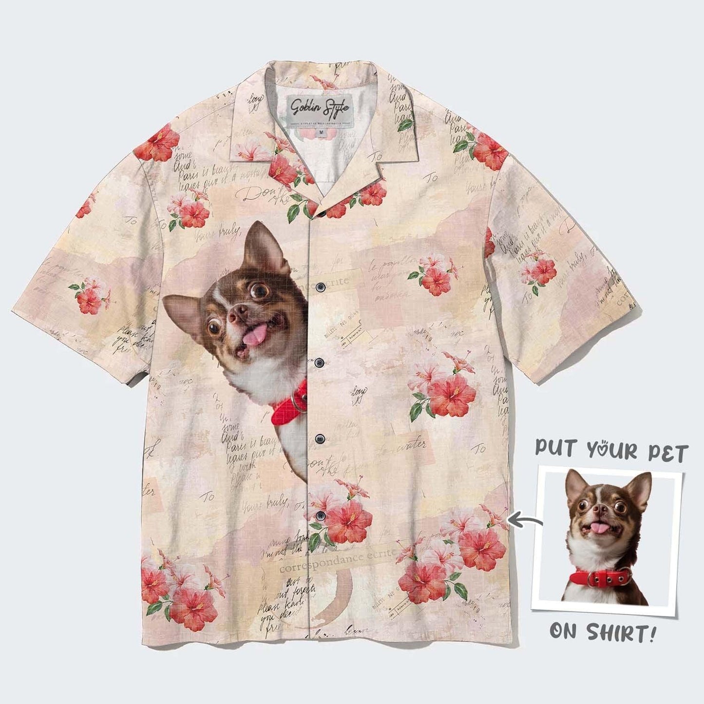 Dogs Custom Aloha Hawaii Shirt - Custom Photo Pet Personalized Hawaiian Shirt For Summer - Perfect Gift For Dog Lovers, Friend, Family - Amzanimalsgift