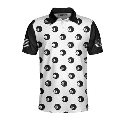 Don't Mess With Poolasaurus Polo Shirt, Billiards Ball Pattern Shirt For Male Players, Simple Billiards Shirt Design, Polo Shirt Gift For Men, Gift For Billiards Lovers - Amzanimalsgift