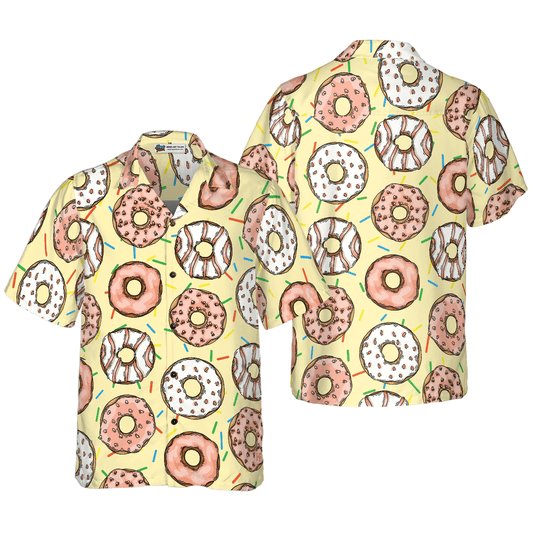 Donut Is My Life Hawaiian Shirt, Colorful Summer Aloha Shirt For Men Women, Gift For Friend, Team, Donut Lovers - Amzanimalsgift