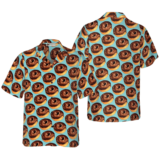 Donuts Pattern Hawaiian Shirt, Colorful Summer Aloha Shirt For Men Women, Gift For Friend, Team, Donut Lovers - Amzanimalsgift