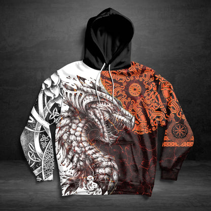 Tattoo Dragon Pullover Premium Hoodie, Perfect Outfit For Men And Women On Christmas New Year Autumn Winter