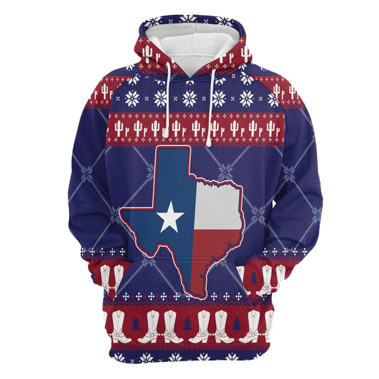 Texas Map Graphic Pullover Premium Hoodie, Perfect Outfit For Men And Women On Christmas New Year Autumn Winter