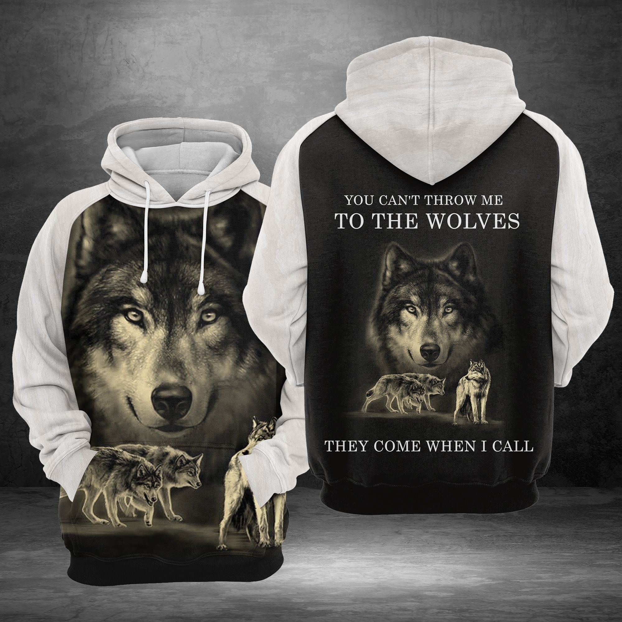 Wolves They Come When I Call Pullover Premium Hoodie, Perfect Outfit For Men And Women On Christmas New Year Autumn Winter