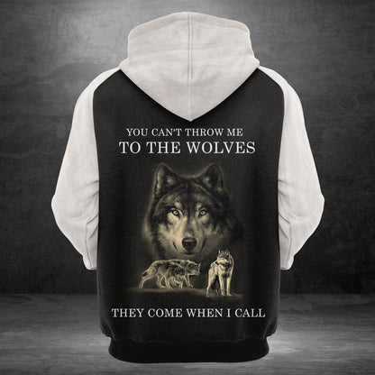 Wolves They Come When I Call Pullover Premium Hoodie, Perfect Outfit For Men And Women On Christmas New Year Autumn Winter