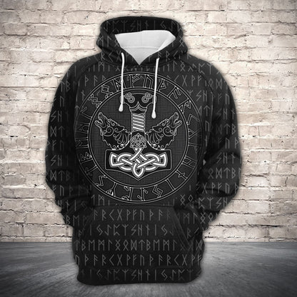 Thor's Hammer Mjollnir Pullover Premium Hoodie, Perfect Outfit For Men And Women On Christmas New Year Autumn Winter