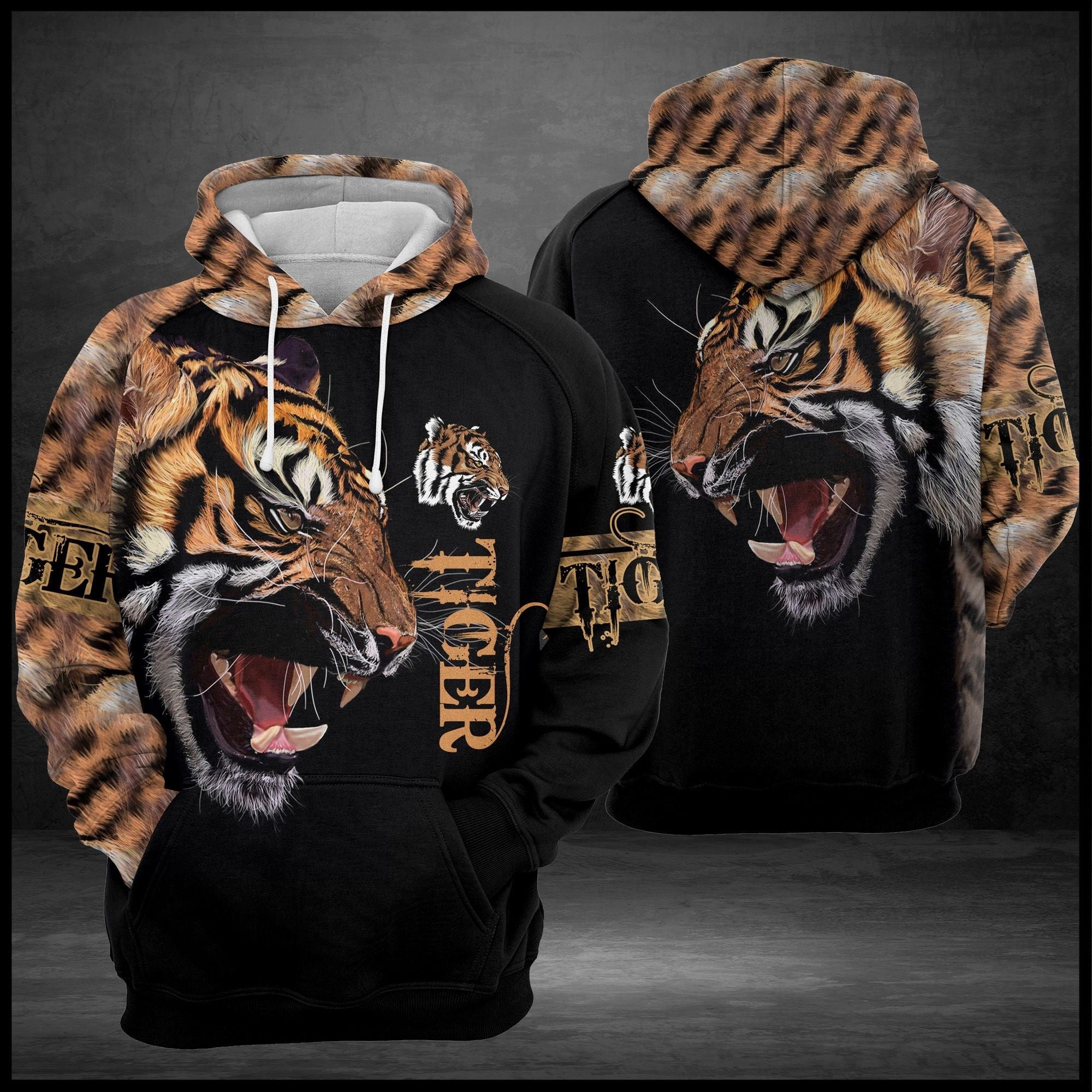 Tiger Pullover Premium Hoodie, Perfect Outfit For Men And Women On Christmas New Year Autumn Winter