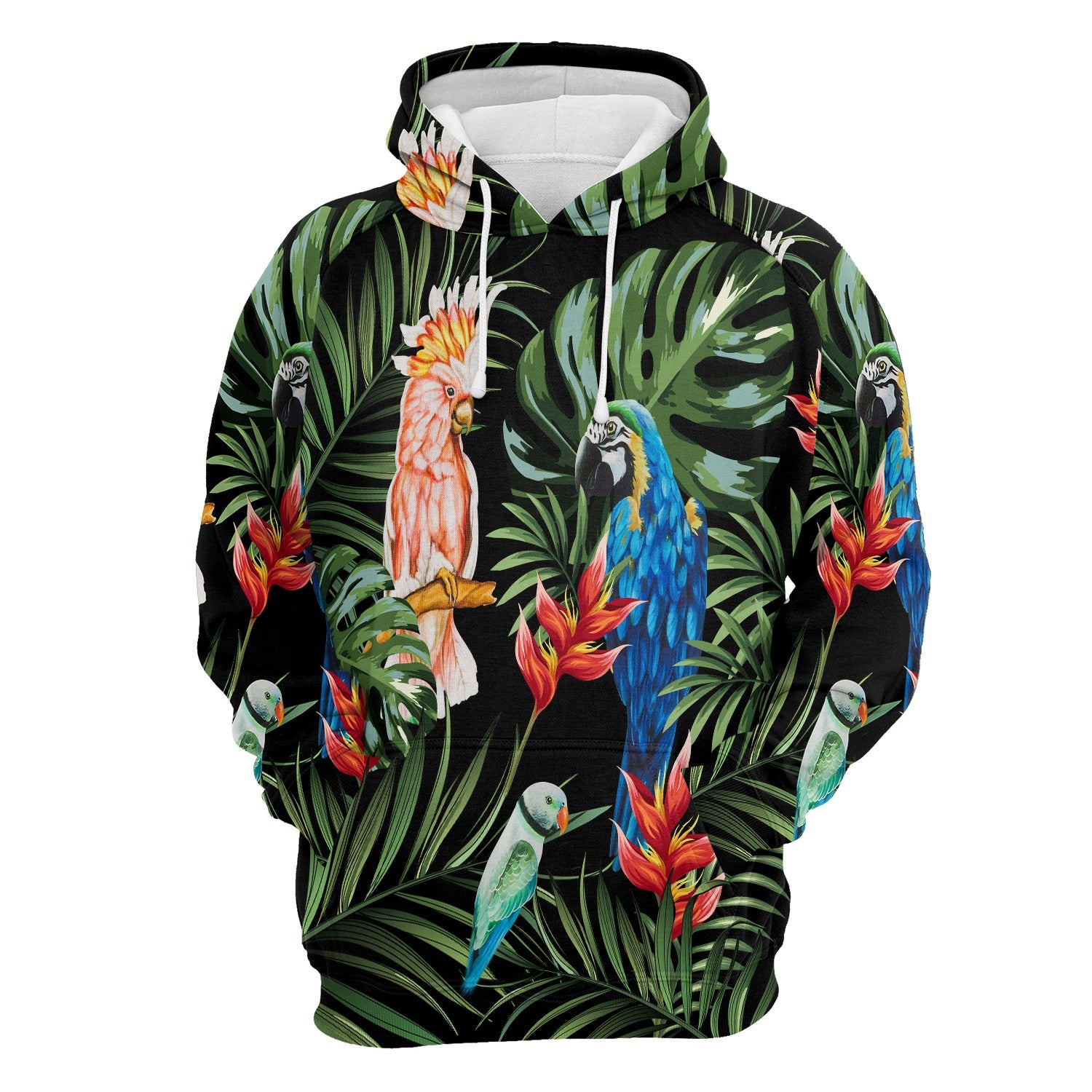 Parrots Tropical Pullover Premium Hoodie, Perfect Outfit For Men And Women On Christmas New Year Autumn Winter