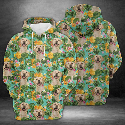 Labrador Retriever Tropical Pineapple Pullover Premium Hoodie, Perfect Outfit For Men And Women On Christmas New Year Autumn Winter