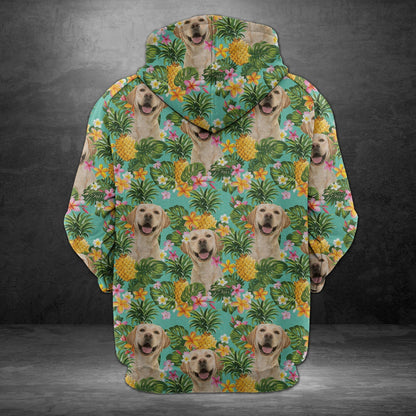 Labrador Retriever Tropical Pineapple Pullover Premium Hoodie, Perfect Outfit For Men And Women On Christmas New Year Autumn Winter