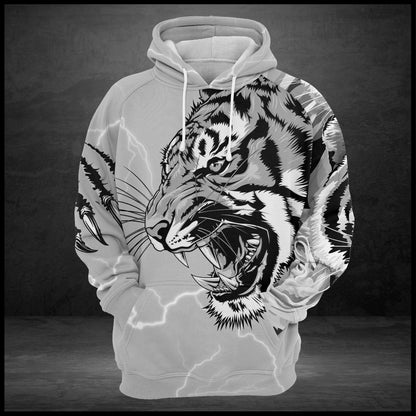White Tiger Scratch Pullover Premium Hoodie, Perfect Outfit For Men And Women On Christmas New Year Autumn Winter