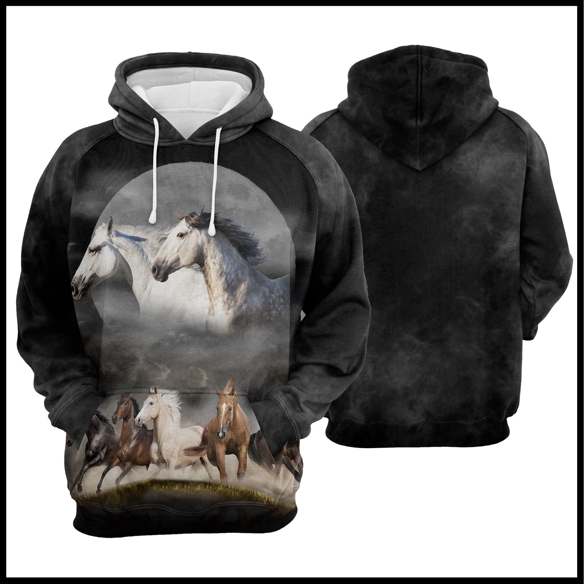 Wild Horse Running Pullover Premium Hoodie, Perfect Outfit For Men And Women On Christmas New Year Autumn Winter
