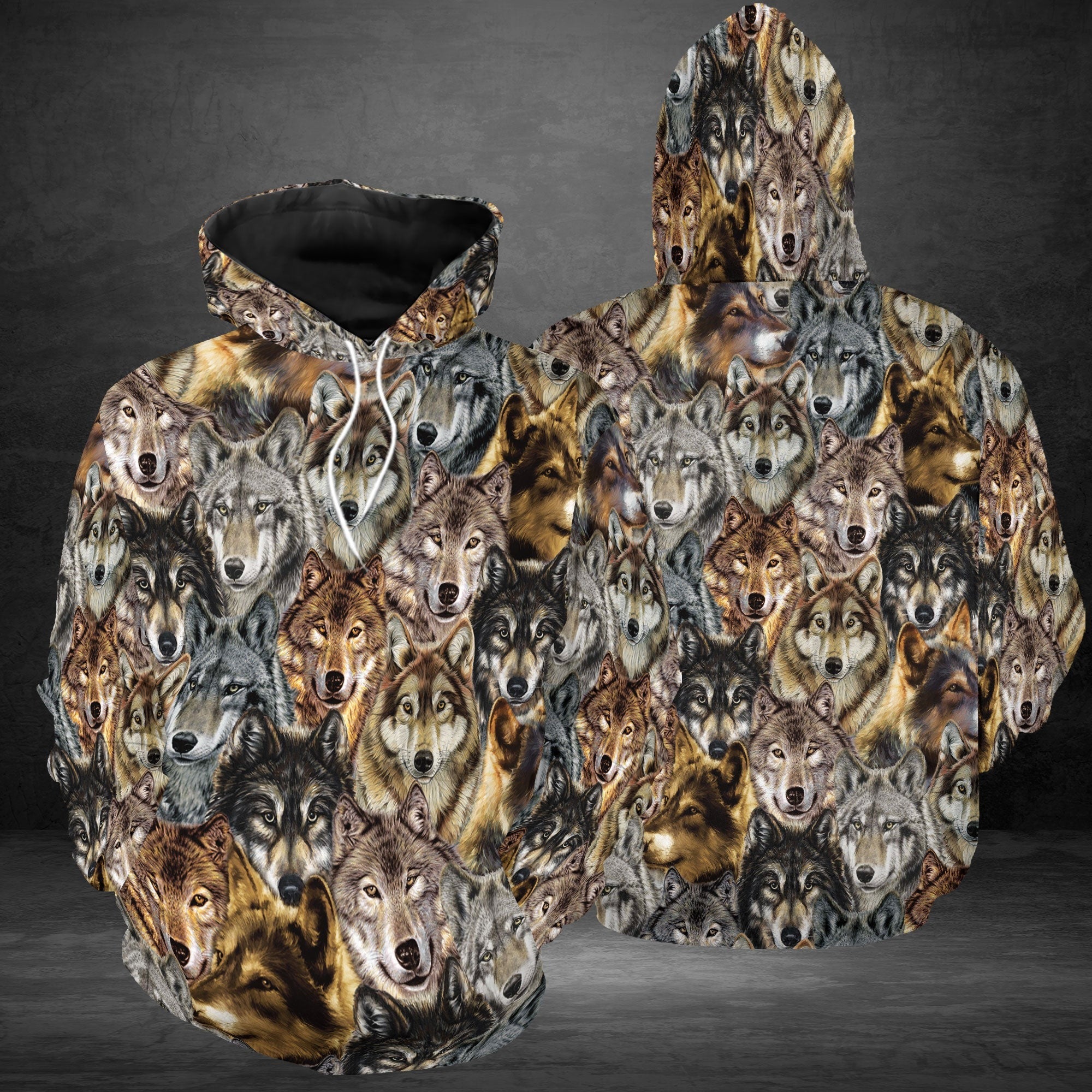 Wolf Is My Spirit Animal Pullover Premium Hoodie, Perfect Outfit For Men And Women On Christmas New Year Autumn Winter