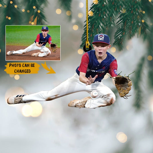 Custom Photo Texas Baseball World Champs Ornament, Custom Photo Texas Baseball 2023 World Champs Ornaments, Custom Texas Baseball Player Ornament