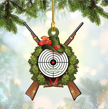 Customized Deer Hunting Acrylic Ornament For Deer Hunter, Gift For Father, Boyfriends