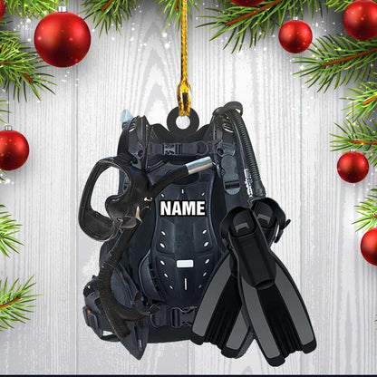 Custom Scuba Diving Custom Acrylic Ornament Full Set For Diver