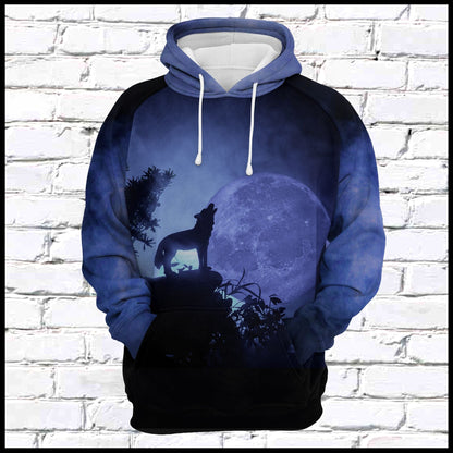 Wolf Night Pullover Premium Hoodie, Perfect Outfit For Men And Women On Christmas New Year Autumn Winter