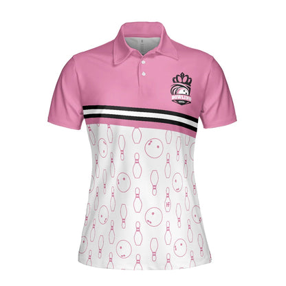 Bowling Women Polo Shirt - Pink Bowling Ball Polo Shirt, I'm A Classy Sassy Bowling Girl Bowling Polo Shirt - Gift For Wife, Family, Bowling Lovers