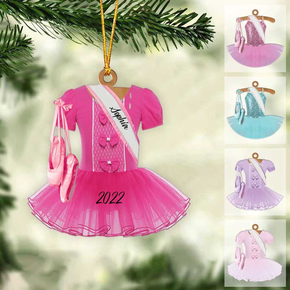 Ballet Dance Dress Christmas Ornament - Great Gift Idea For Ballet Lovers