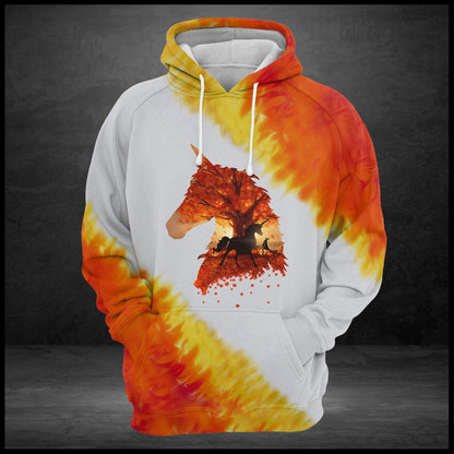 Unicorn Autumn Leaf Pullover Premium Hoodie, Perfect Outfit For Men And Women On Christmas New Year Autumn Winter